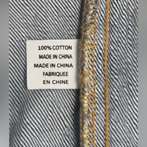 90s R&B Kinda Love Denim Jacket Distressed Graphic Oversized Streetwear - Picture 5 of 6